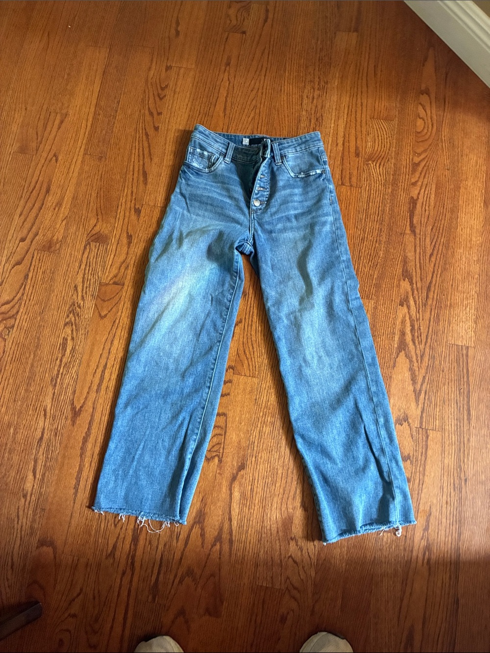 Kut from the Kloth Charlotte fab ab culotteWash Straight Leg Jeans - Blue